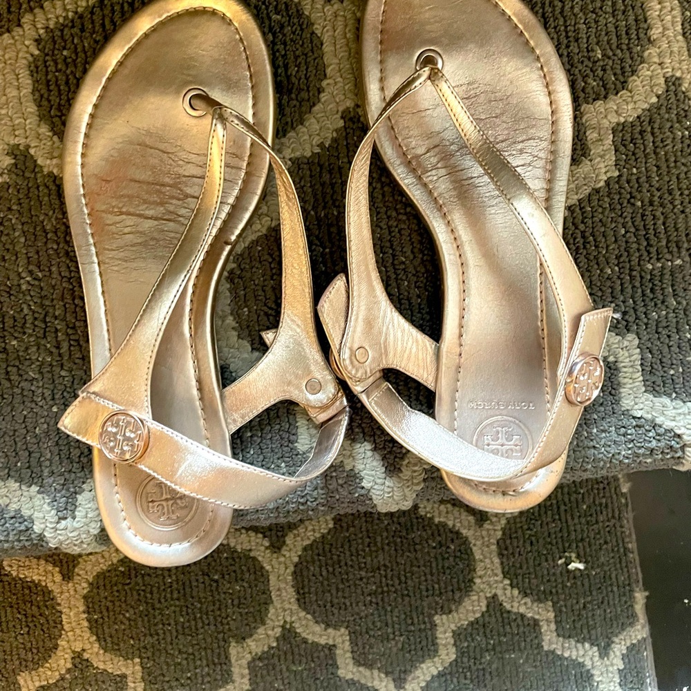 Tory Burch sandals rose gold size 8